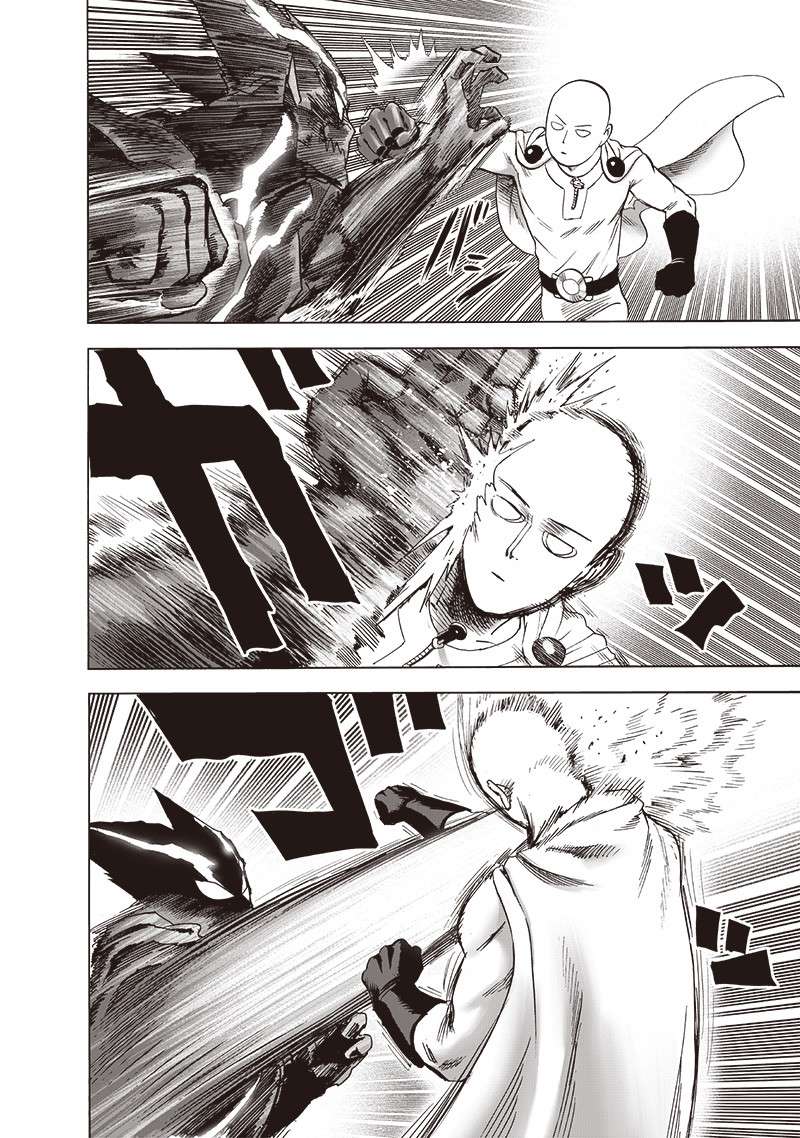 Saitama vs Garou Manga Panel Chapter 162  One punch man manga, One punch  man, One punch man anime