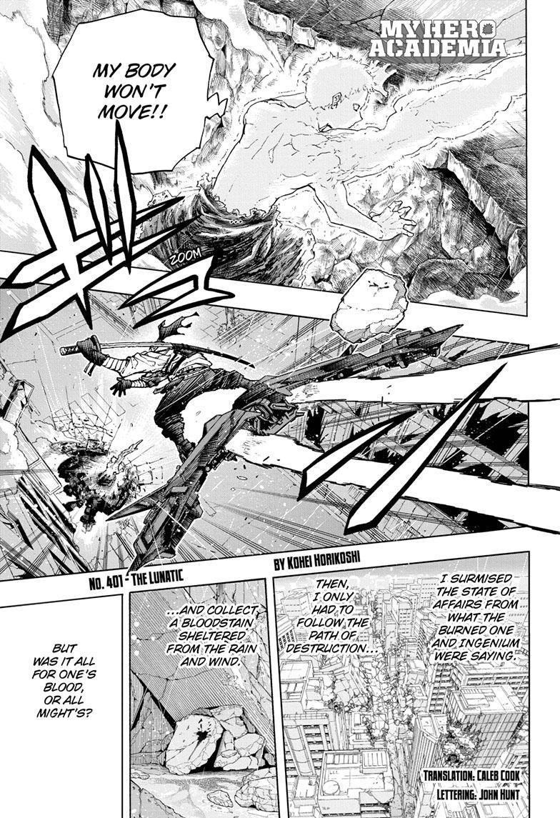 Boku no Hero Academia Ch.408 Page 4 - Mangago